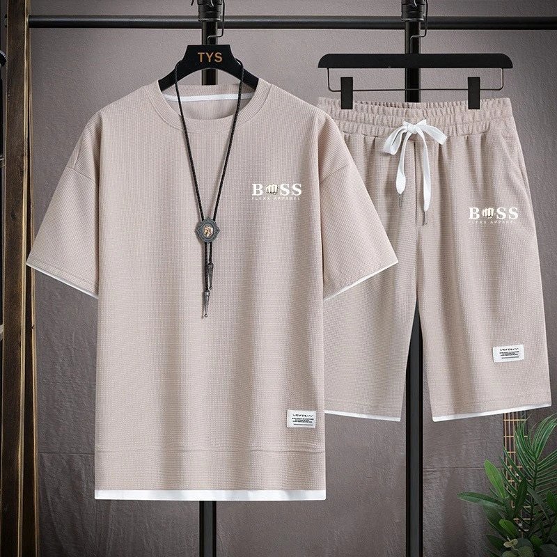 Tommy Hilfiger Matching Sets Short-Sleeve T-Shirt and Drawstring Shorts Set — BB-032