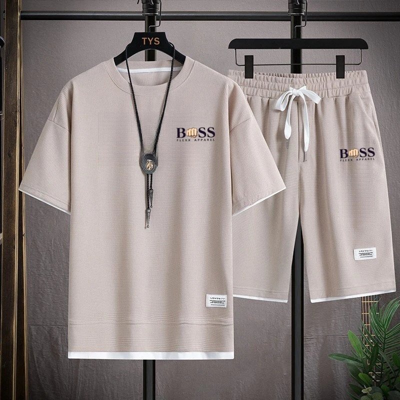 Tommy Hilfiger Matching Sets Short-Sleeve T-Shirt and Drawstring Shorts Set — BB-033