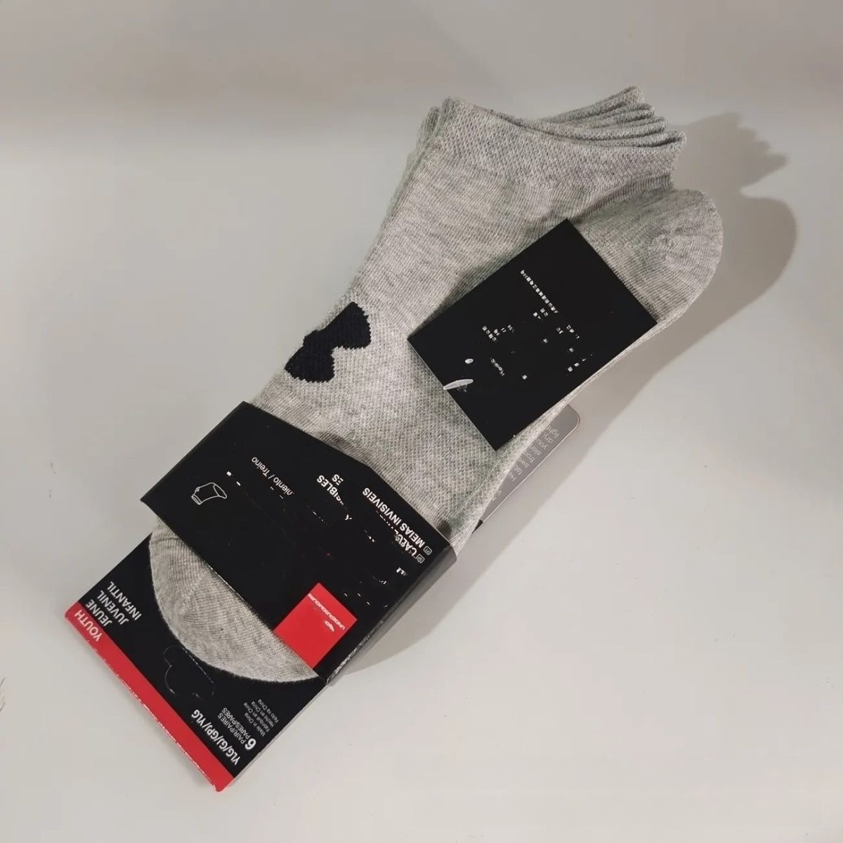 On Socks Ribbed Crew — Andma short tube gray (6 pairs)