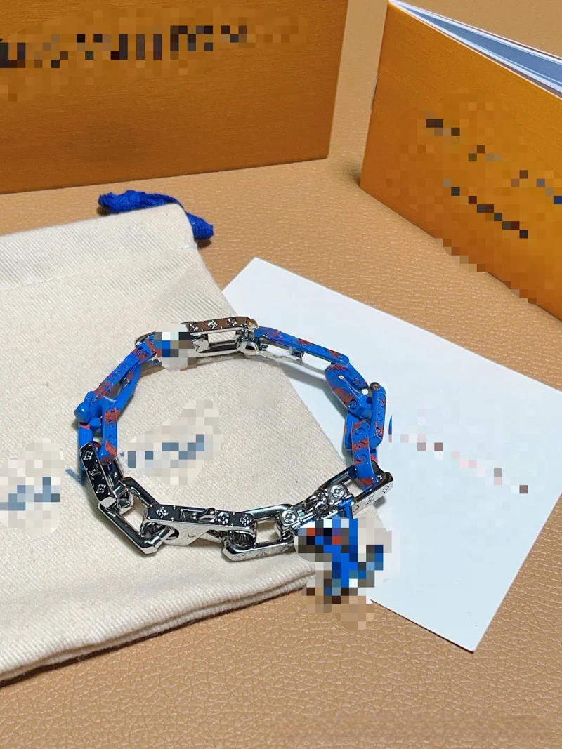 Unbranded Jewelry Multicolor enamel chunky chain bracelet image 8