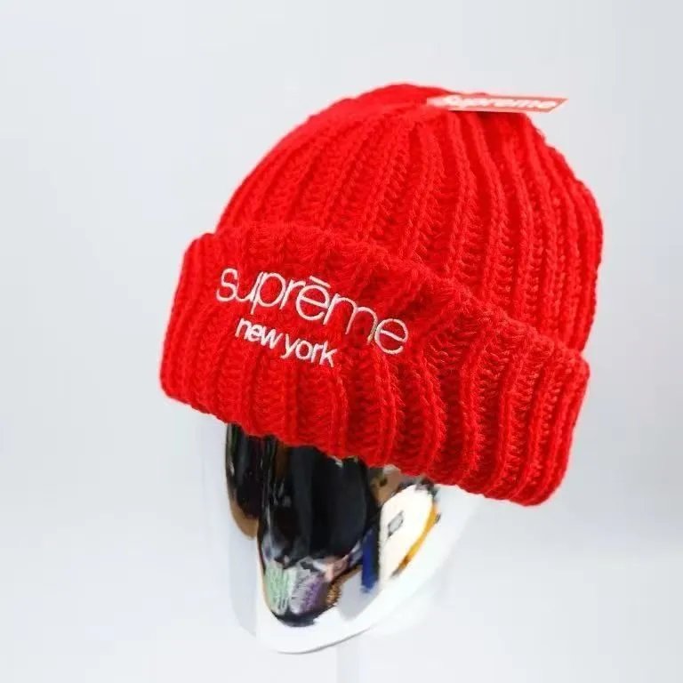 Supreme Embroidered Logo Beanie Black - 15