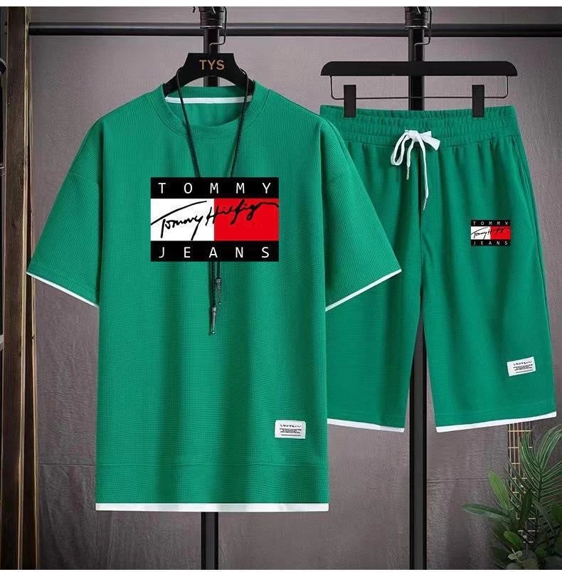 Tommy Hilfiger Matching Sets Short-Sleeve T-Shirt and Drawstring Shorts Set — BB-004