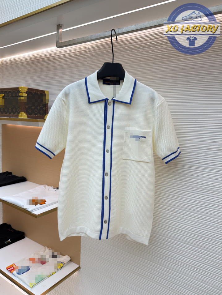 Short-sleeved knitted shirt 1683951-A85