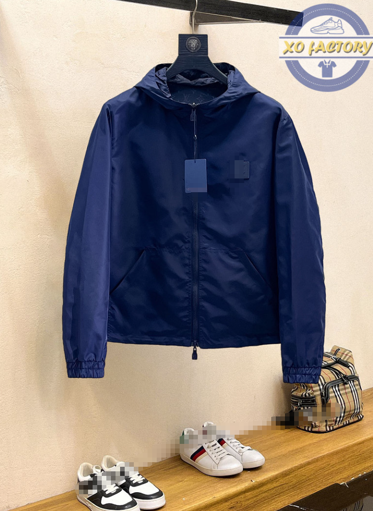 Jacquard Reversible Windbreaker Jacket 260330