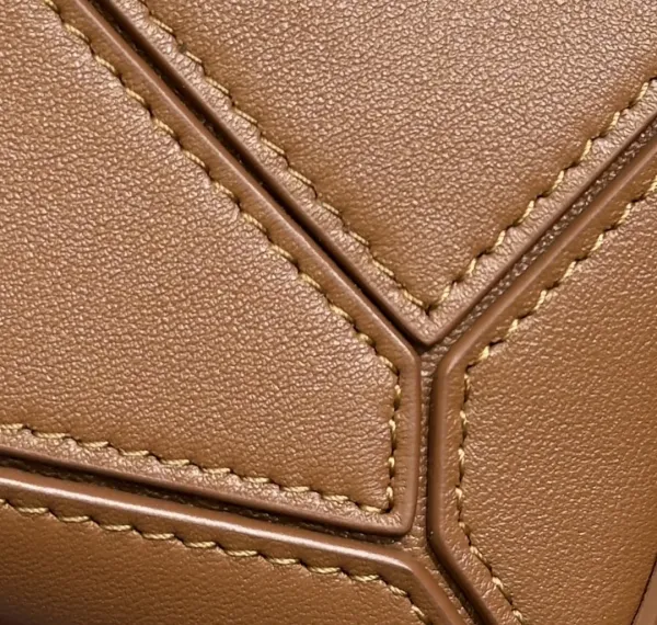 Loewe Puzzle Mini Brown Leather Handbag - 8