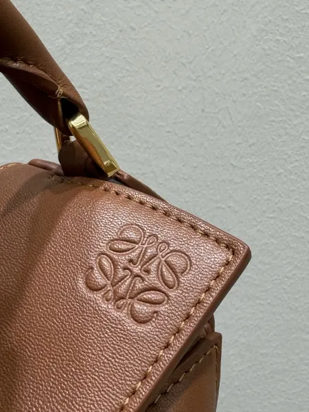 Loewe Puzzle Mini Brown Leather Handbag - 9