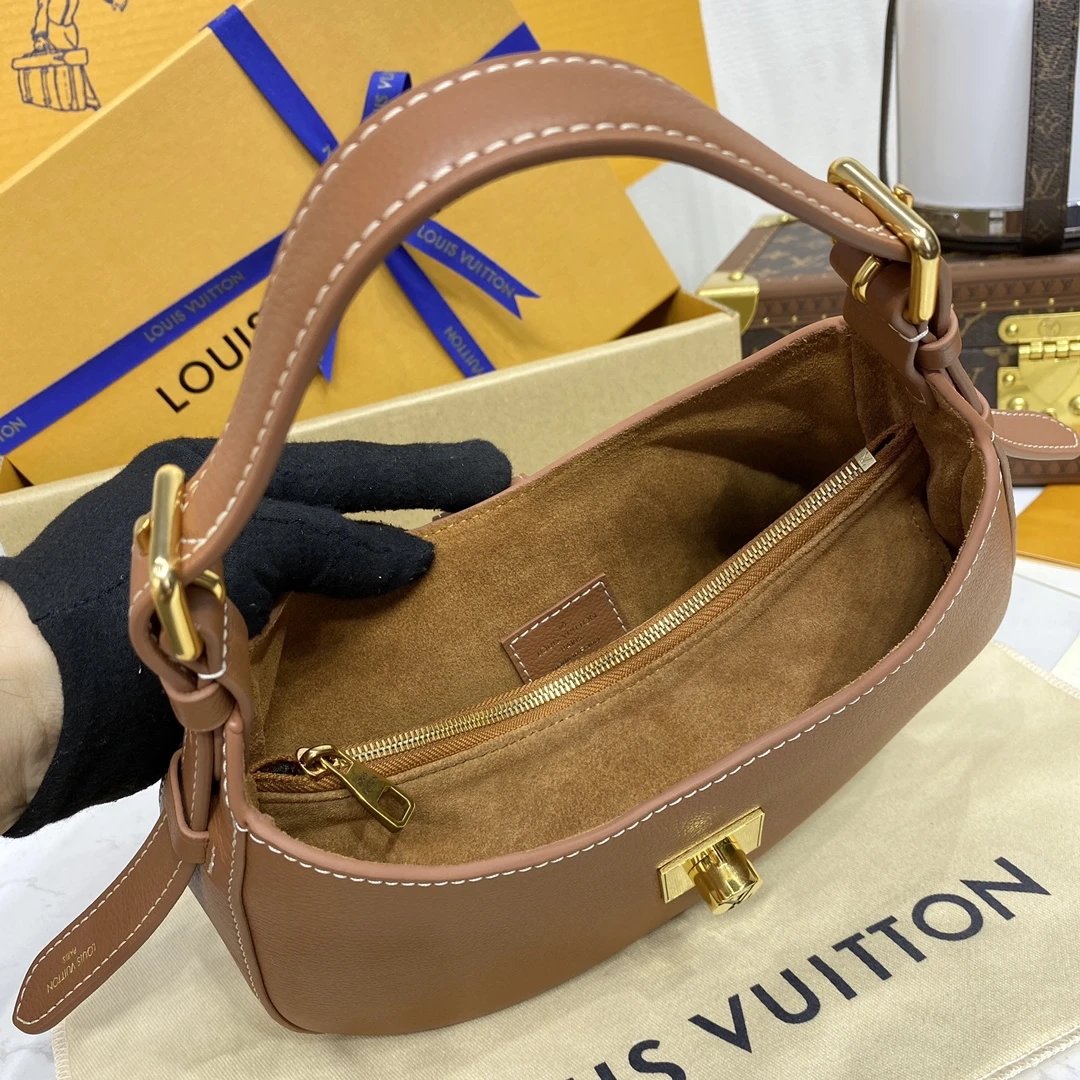 Louis Vuitton Low Key Hobo PM Bag (Cognac)