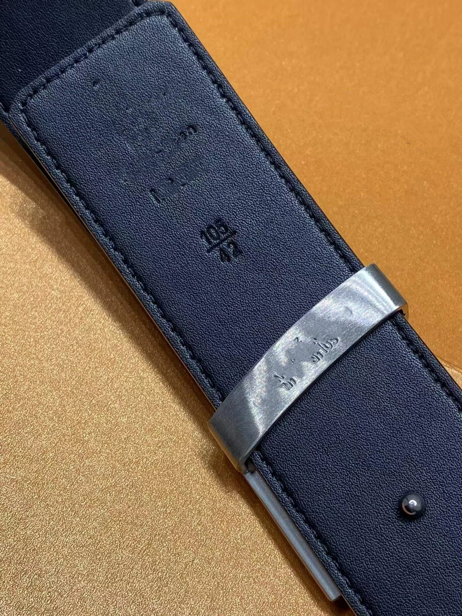 L - Men's belt waist belt - Head layer cowhide