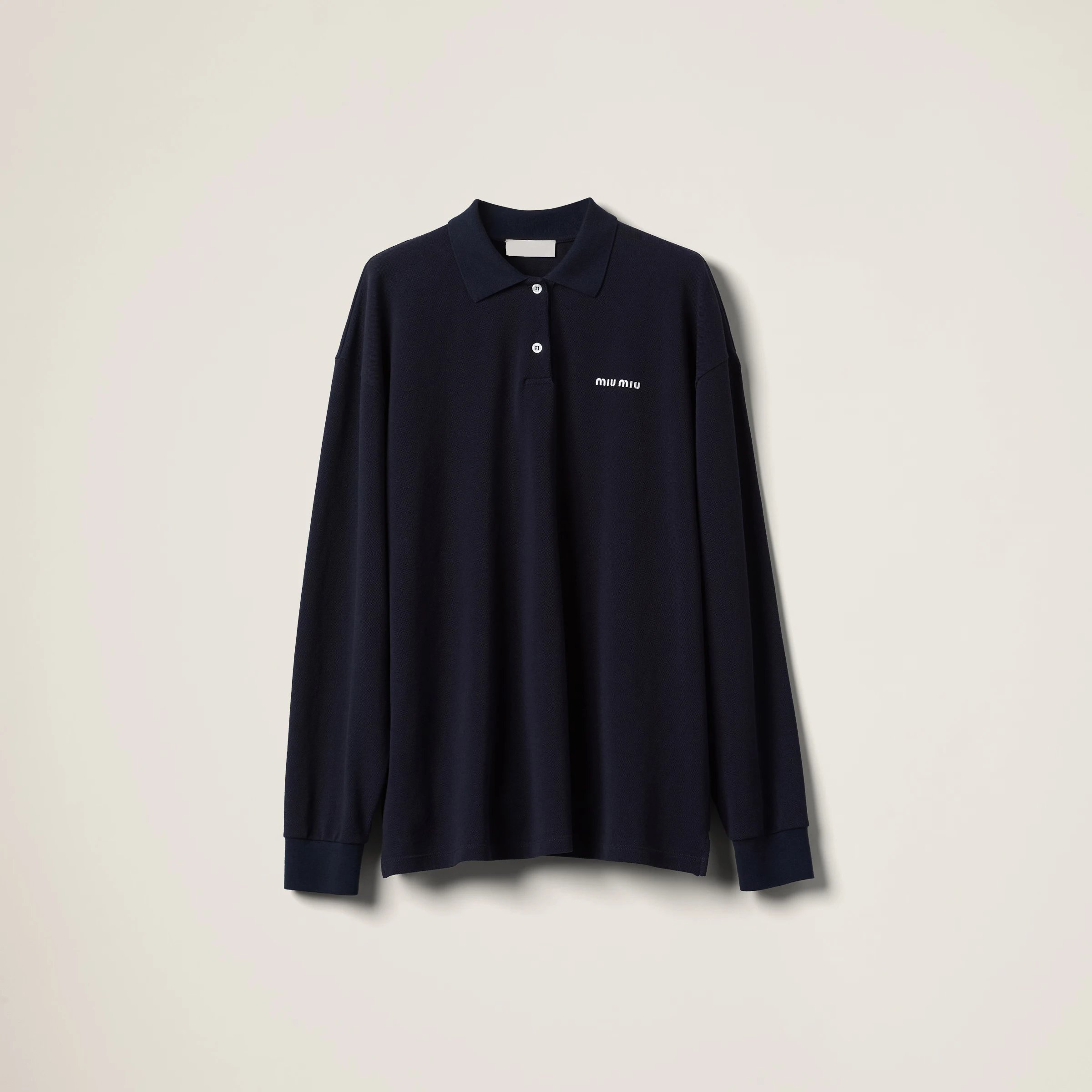 Sister Ye MADE (Unisex) MIU Cotton Pique Navy Polo Shirt