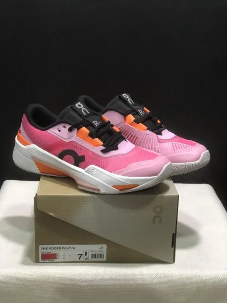 On The Roger Pro Fire Pink Flame Sneakers - 1