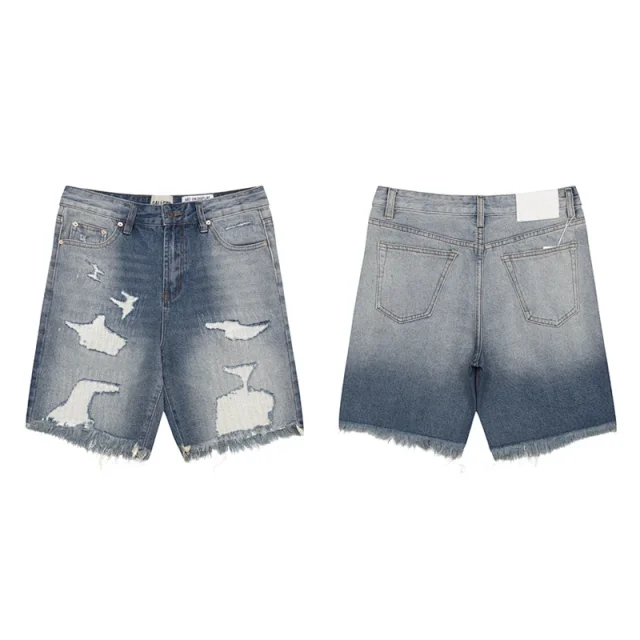 Gallery Dept. Shorts Frayed distressed denim product detail image 1