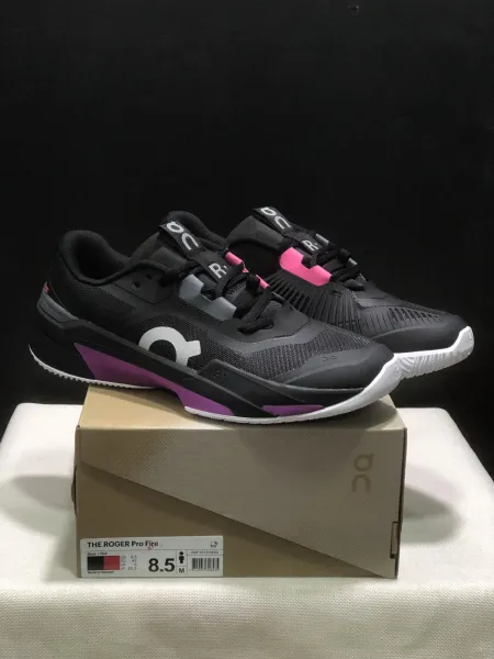 On The Roger Pro Fire Black Pink Sneakers - 1