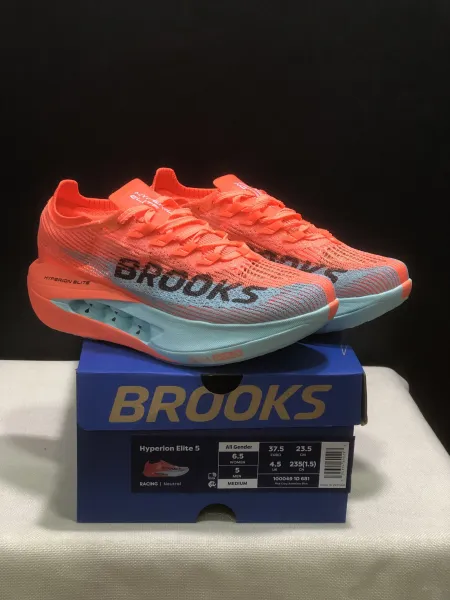 Brooks Hyperion Elite 5 Pink Clay/Atomizer Blue Running Shoes - 1