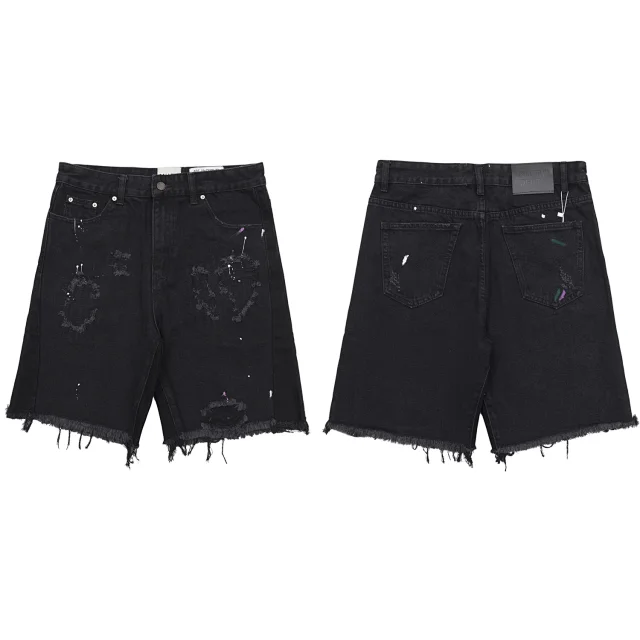 Gallery Dept. Shorts Frayed distressed denim product detail image 5
