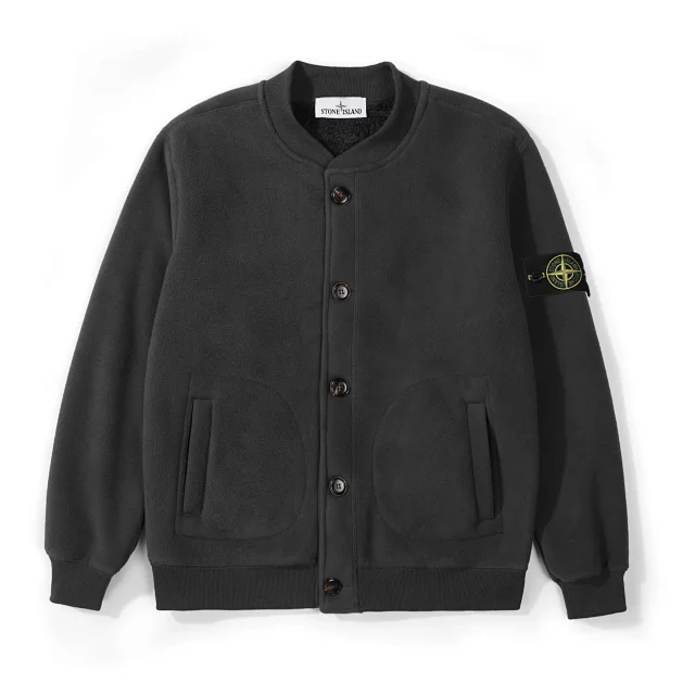 Stone Island Hoodies & Sweatshirts Half-Zip Fleece Sweatshirt with Compass Sleeve Patch product detail image 6