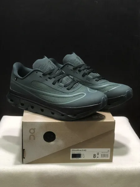 On Cloudflow 5 AD Obsidian Evergreen Running Shoes - 1