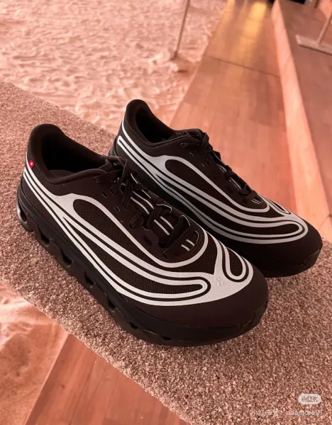 On Cloudmonster Black White Sneakers - 1
