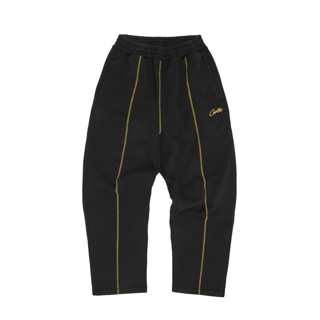 5793/Yellow Line Pants/Black