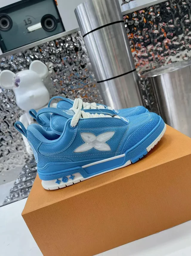 Louis Vuitton Sneakers LV Trainer Max-inspired mesh with Monogram Flower overlays product detail image 29