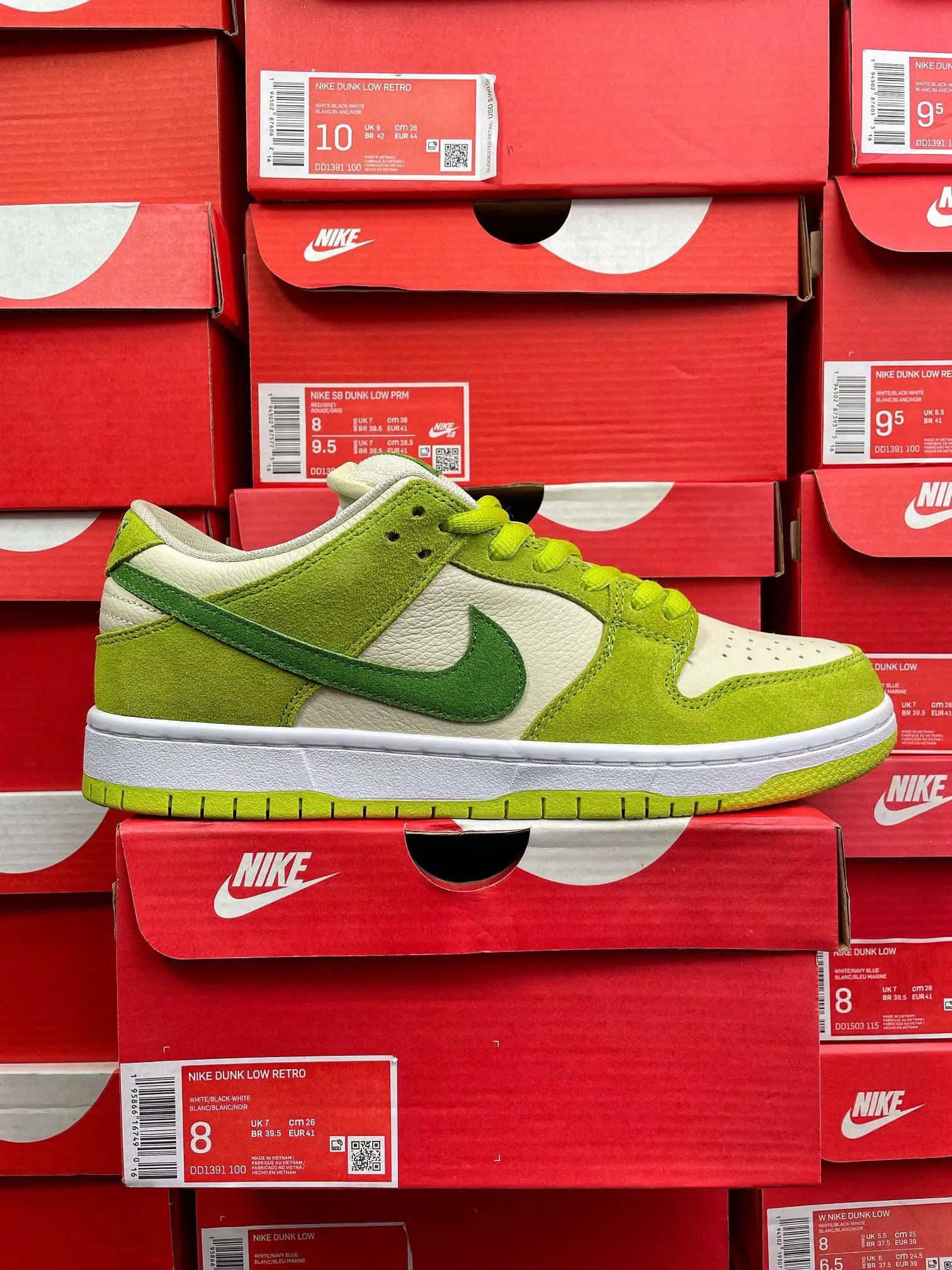 Nike Dunk Low Retro Brown and White Sneakers - 15