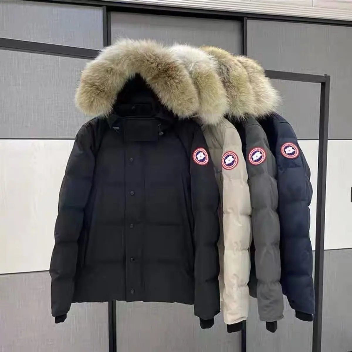Canada Goose down jacket with fur hood
