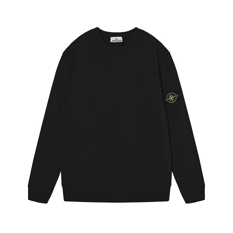 Round neck sweatshirt - black