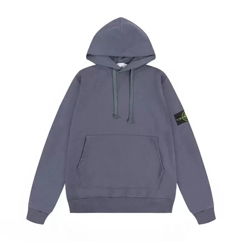 套头毛圈卫衣-雾霾蓝