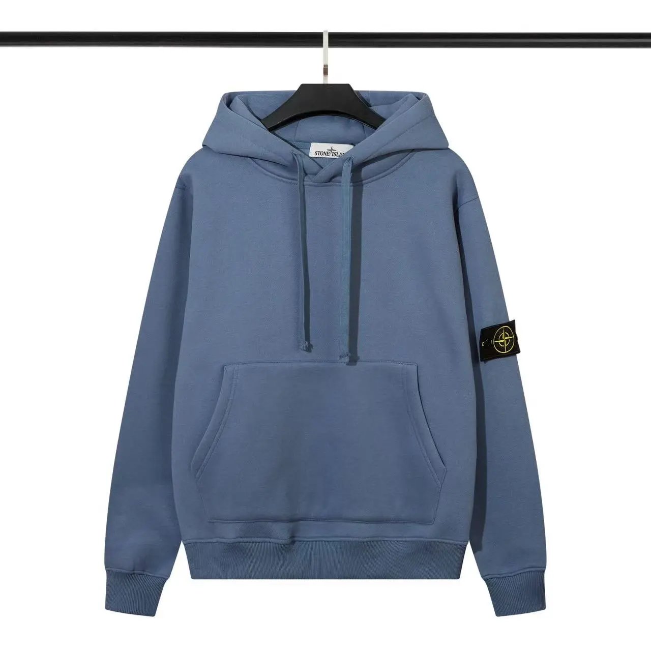 Hooded fleece hoodie - light blue