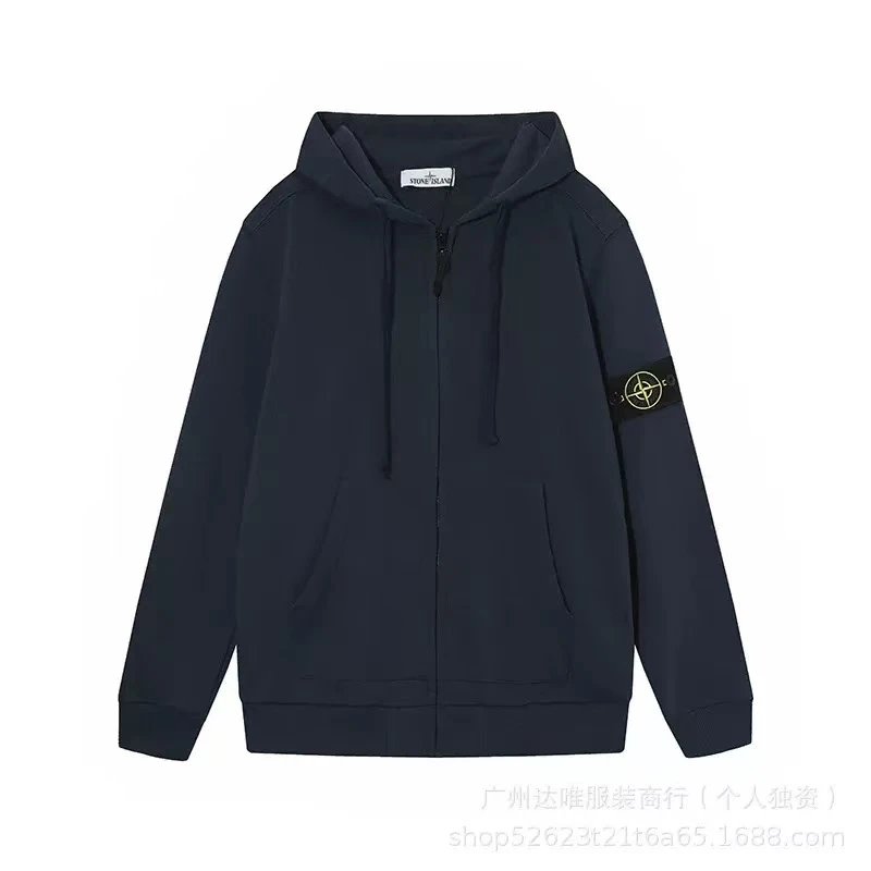 开衫卫衣-藏青色