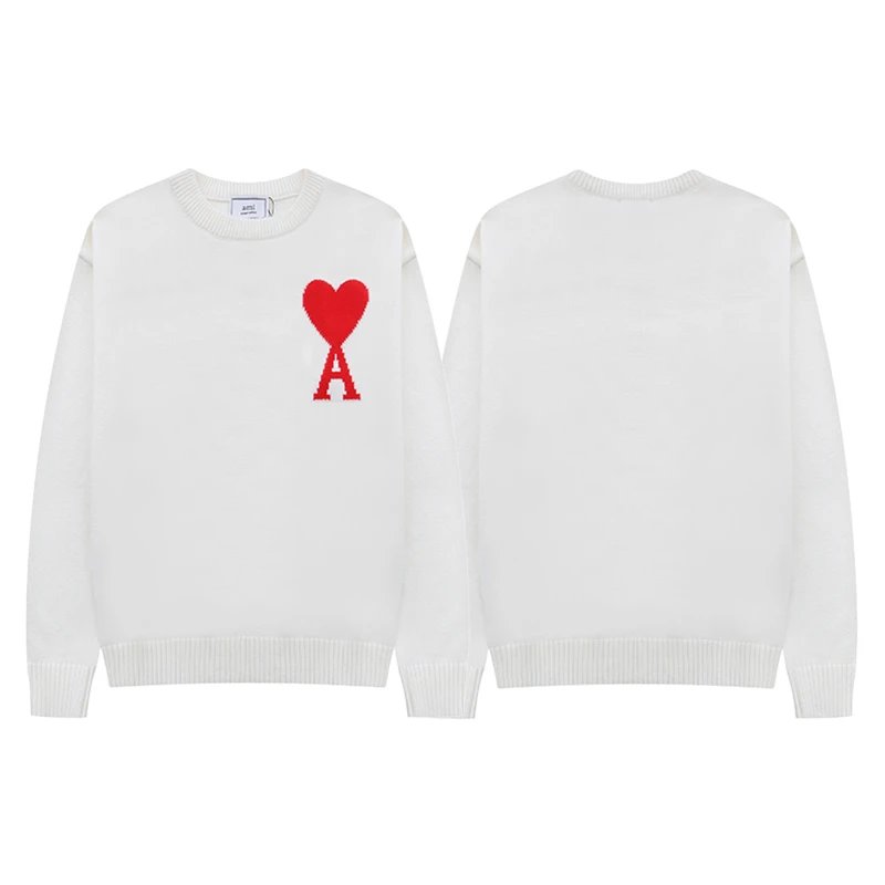White with Red Heart