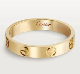 thumbnail for 4mmsize6 gold diamondless love ring