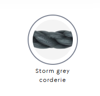 35cmF Home Storm Grey Rope Silver Buckle