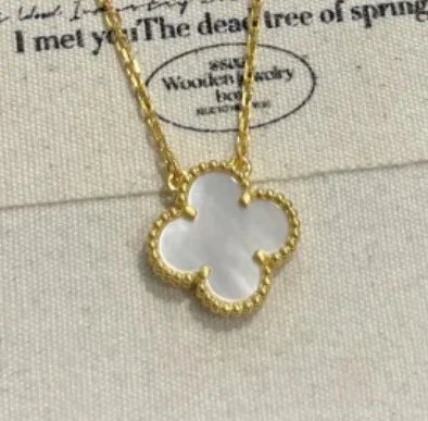 Item Thumbnail for Golden White Fritillaria Single Flower Necklace