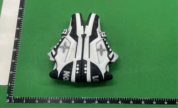 Louis Vuitton Trainer Low Monogram White and Black Sneakers - 1