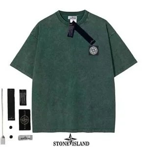 Stone Island Compass Logo T-Shirt Army Green T-Shirt - 1