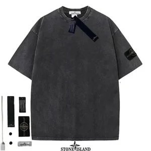 Stone Island Shadow Project Washed Black T-Shirt - 1