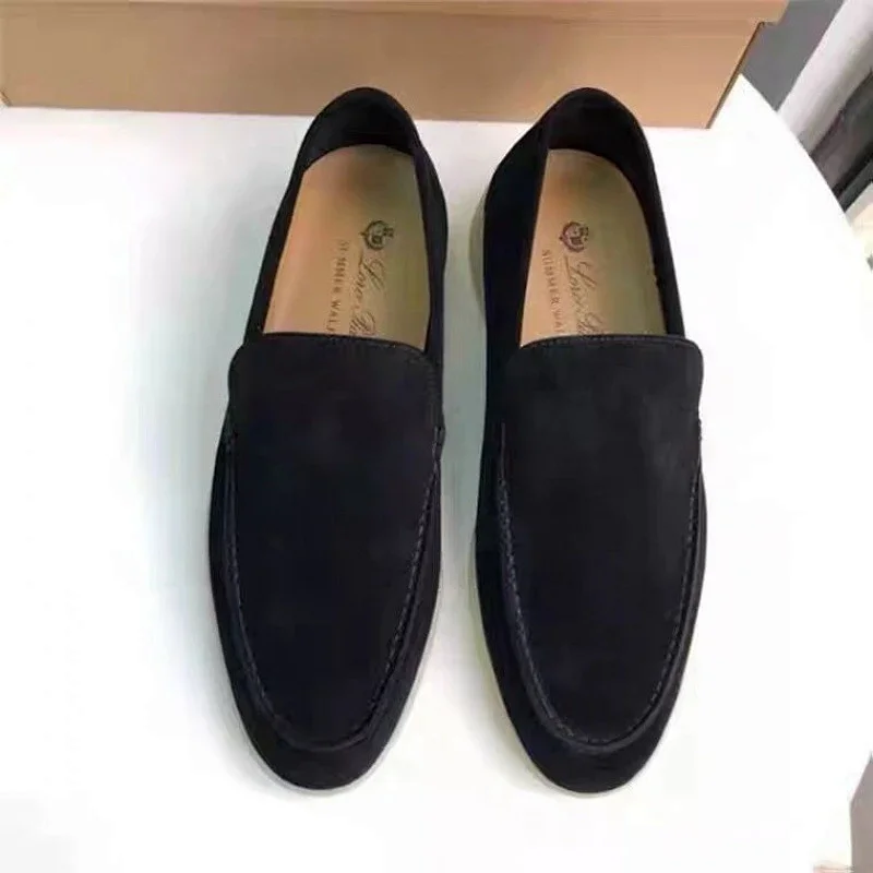 Loro Piana Summer Walk Suede Loafers