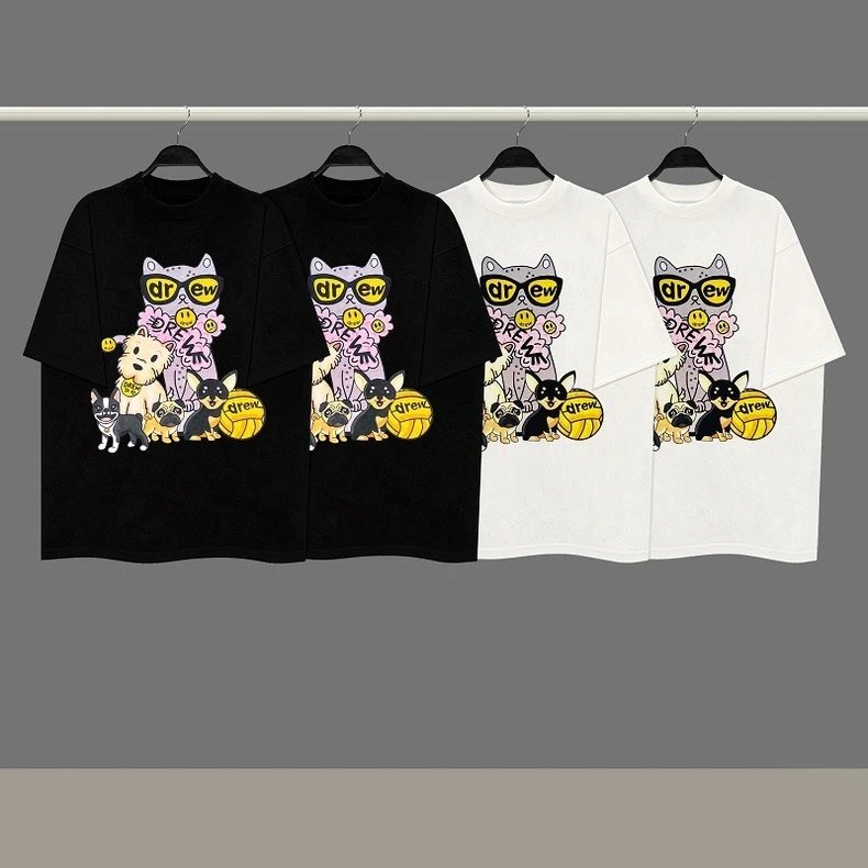 Drew House Cat & Dog Graphic T-Shirts [2 styles]