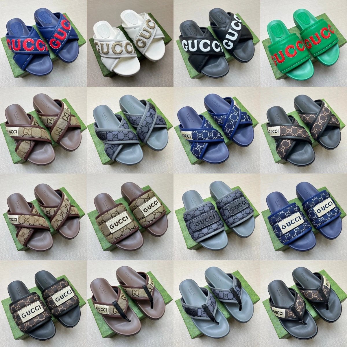 Gucci GG Supreme Slides [17 styles]