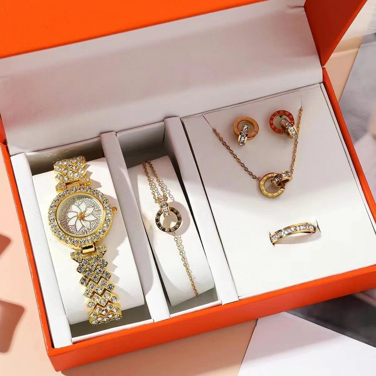 Masafei Watches Women's Watch and Jewelry Gift Set — JF-026