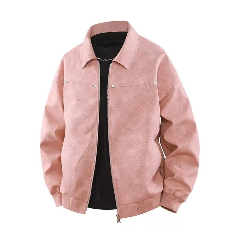 Pink Suede Bomber Jacket [11 styles]