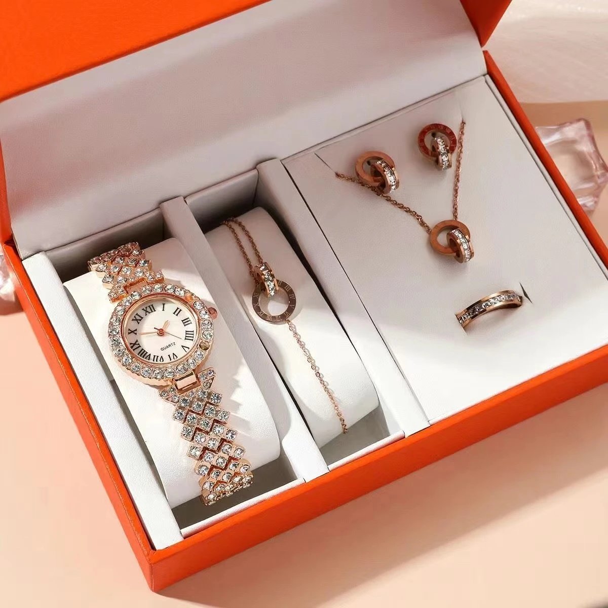 Masafei Watches Women's Watch and Jewelry Gift Set — JF-006