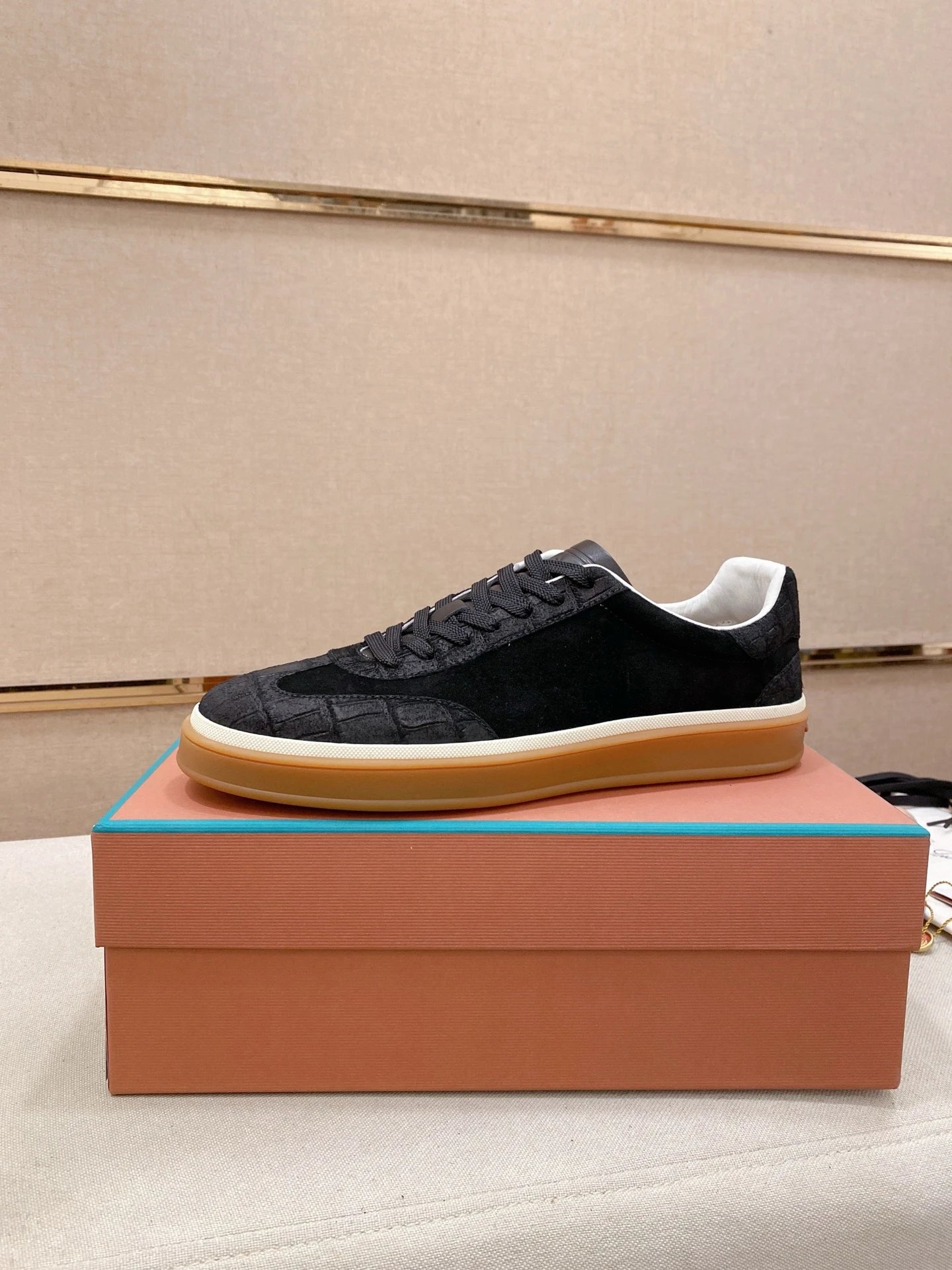 Loro Piana Men's Black Sneakers