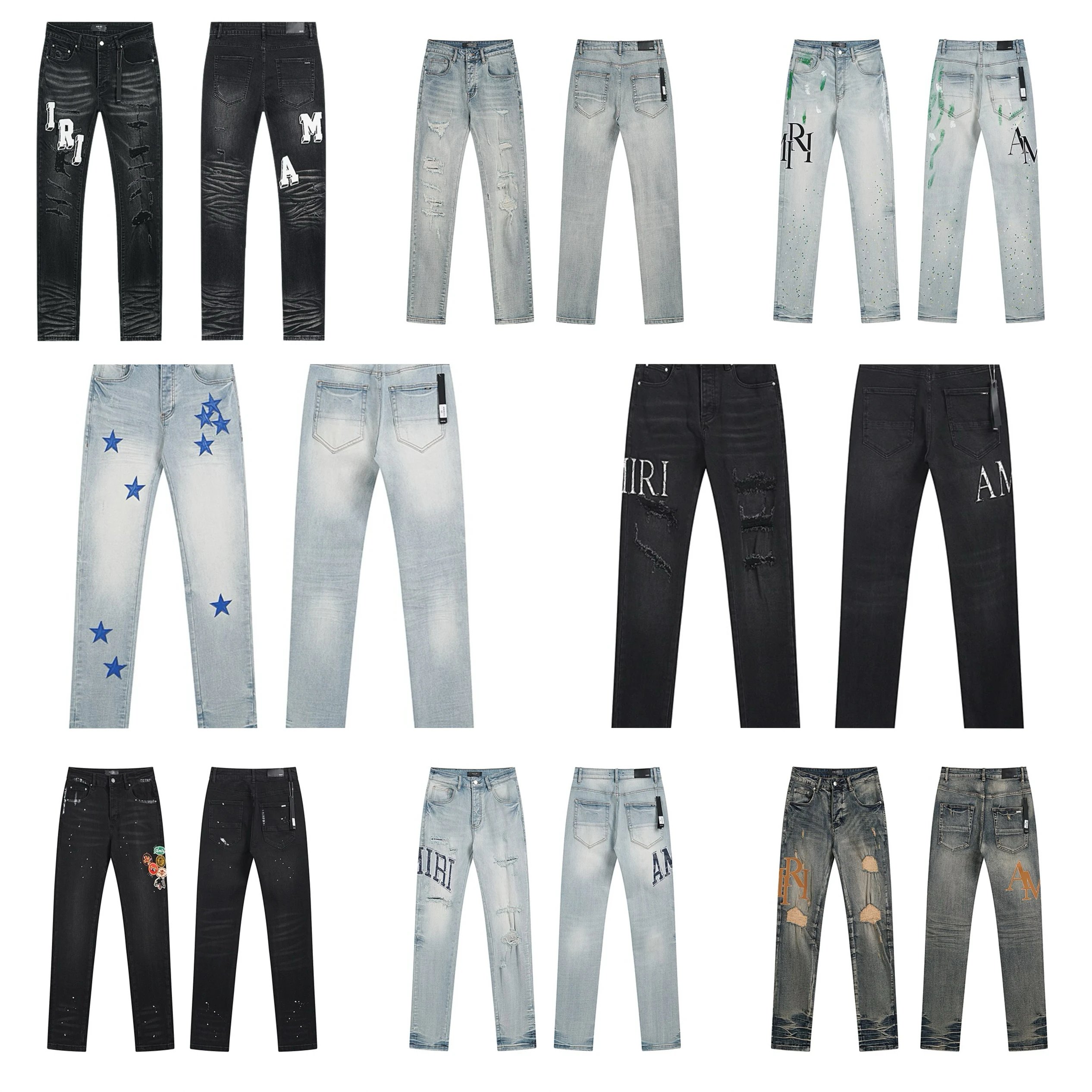 Amiri Black Distressed Jeans