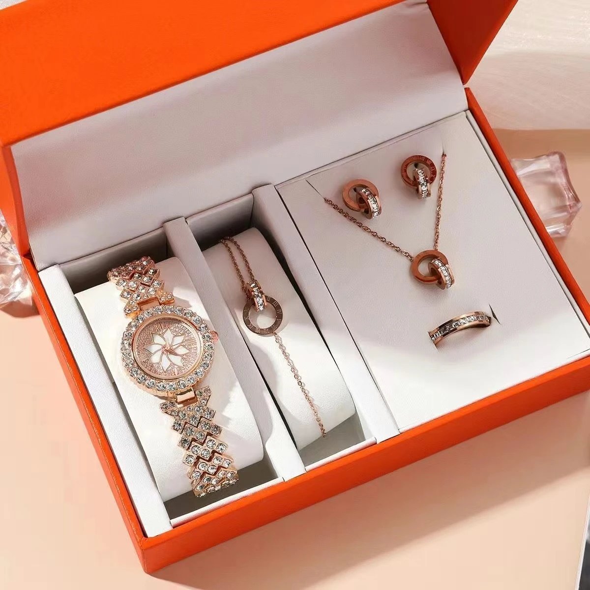 Masafei Watches Women's Watch and Jewelry Gift Set — JF-003