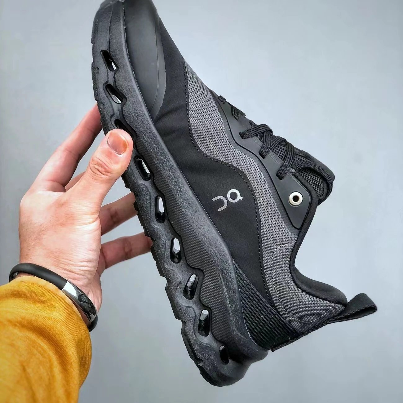 On Cloudmonster White Green Casual Running Shoes