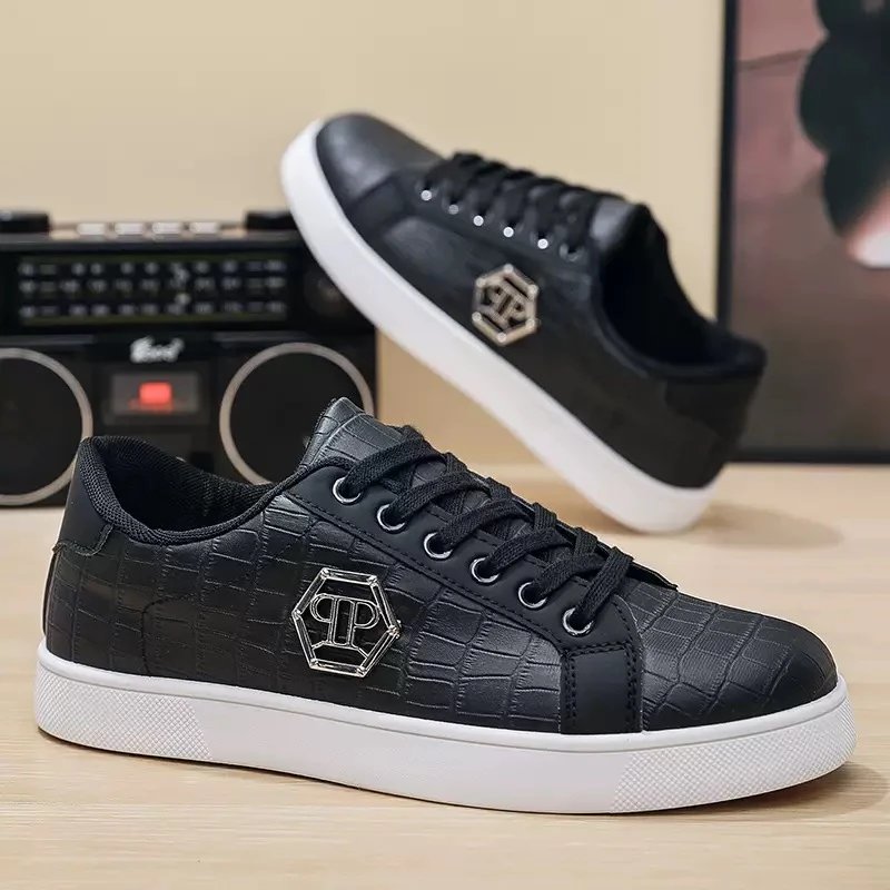 Philipp Plein Skull Embellished Blue Black Floral Print Sneakers