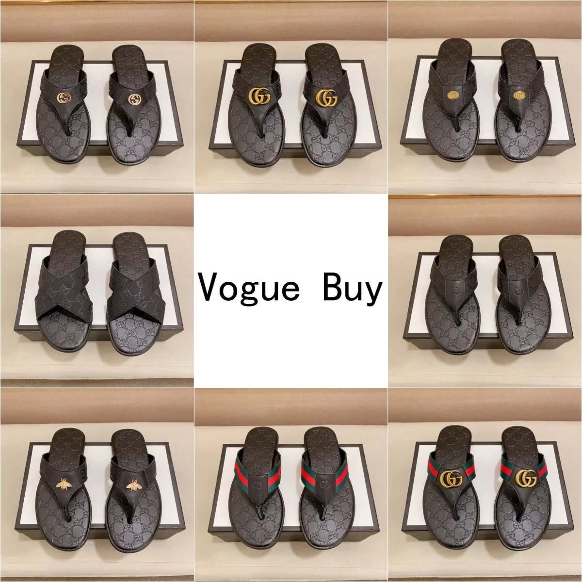 Gucci GG Supreme Flip Flops [8 styles]