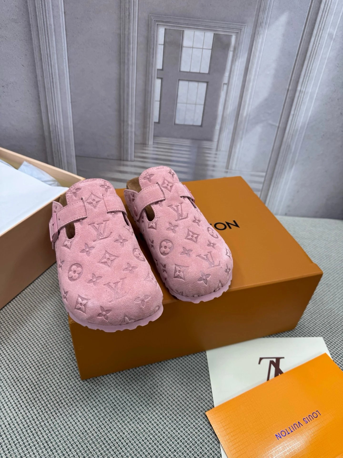 Louis Vuitton Pink Clogs