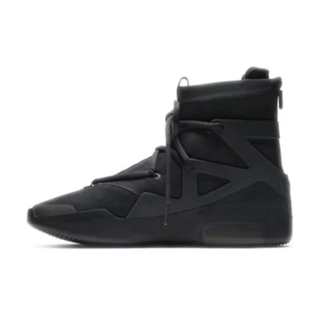 Nike Air Fear of God 1 Black Beige High Top Sneakers